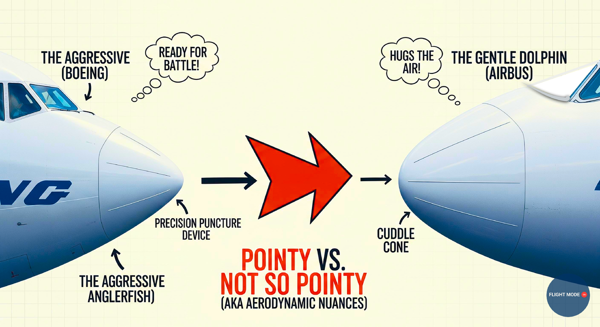 #боинг #аэробус #отличия #авиация #нос #самолет