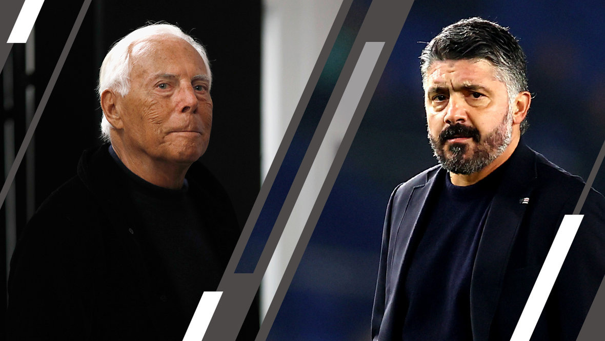    Джорджо Армани и Дженнаро Гаттузо. Getty Images