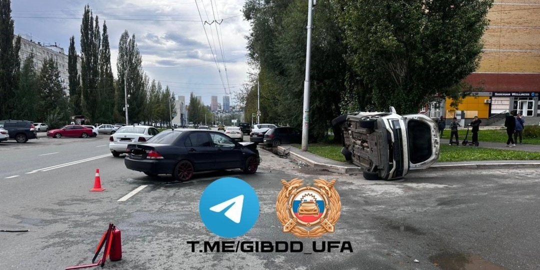 В Уфе в серьезной аварии пострадал водитель «Москвича»