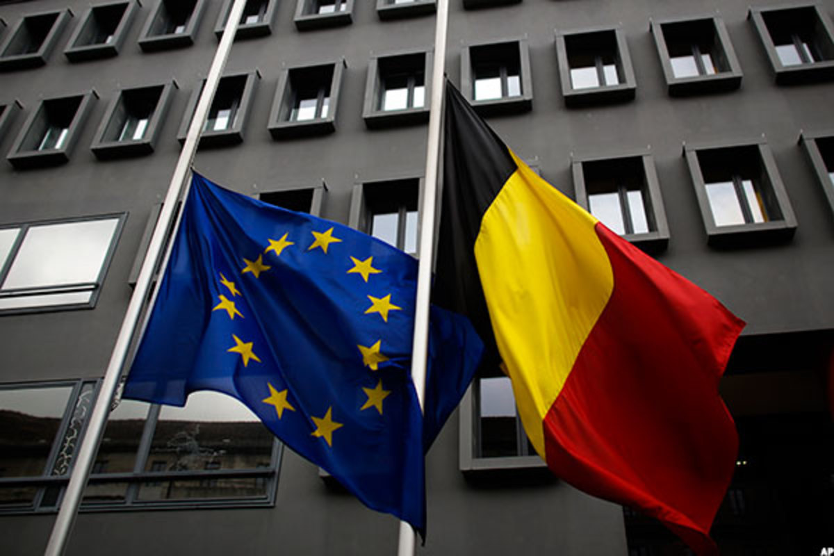 Флаги ЕС и Германии