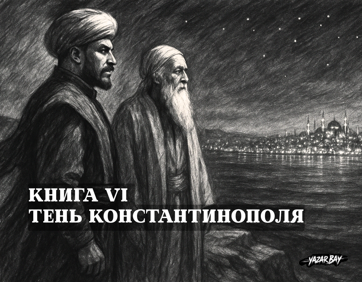 На скалистом берегу Босфора Султан Осман и шейх Эдебали смотрят на огни далекого Константинополя, обсуждая будущее своей империи. ©Язар Бай