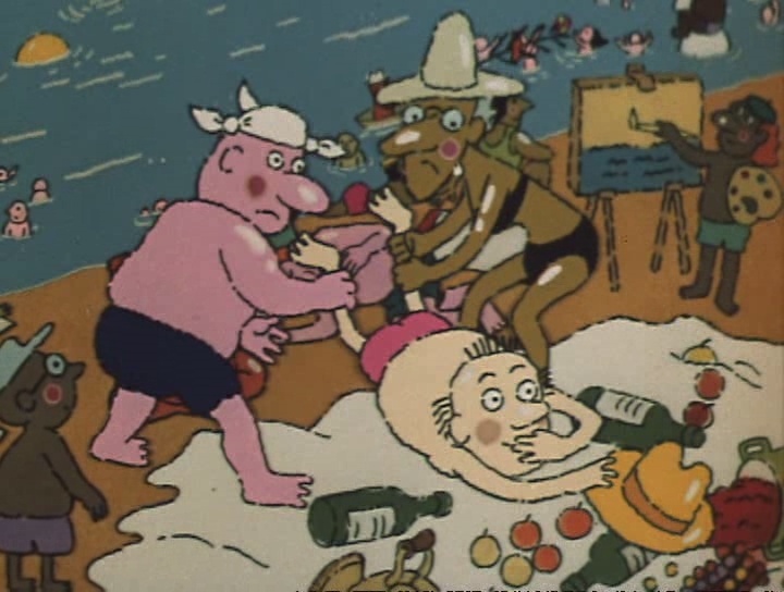 Кадр из эпизода мультфильма «Великолепный Гоша» (1981-1985)
