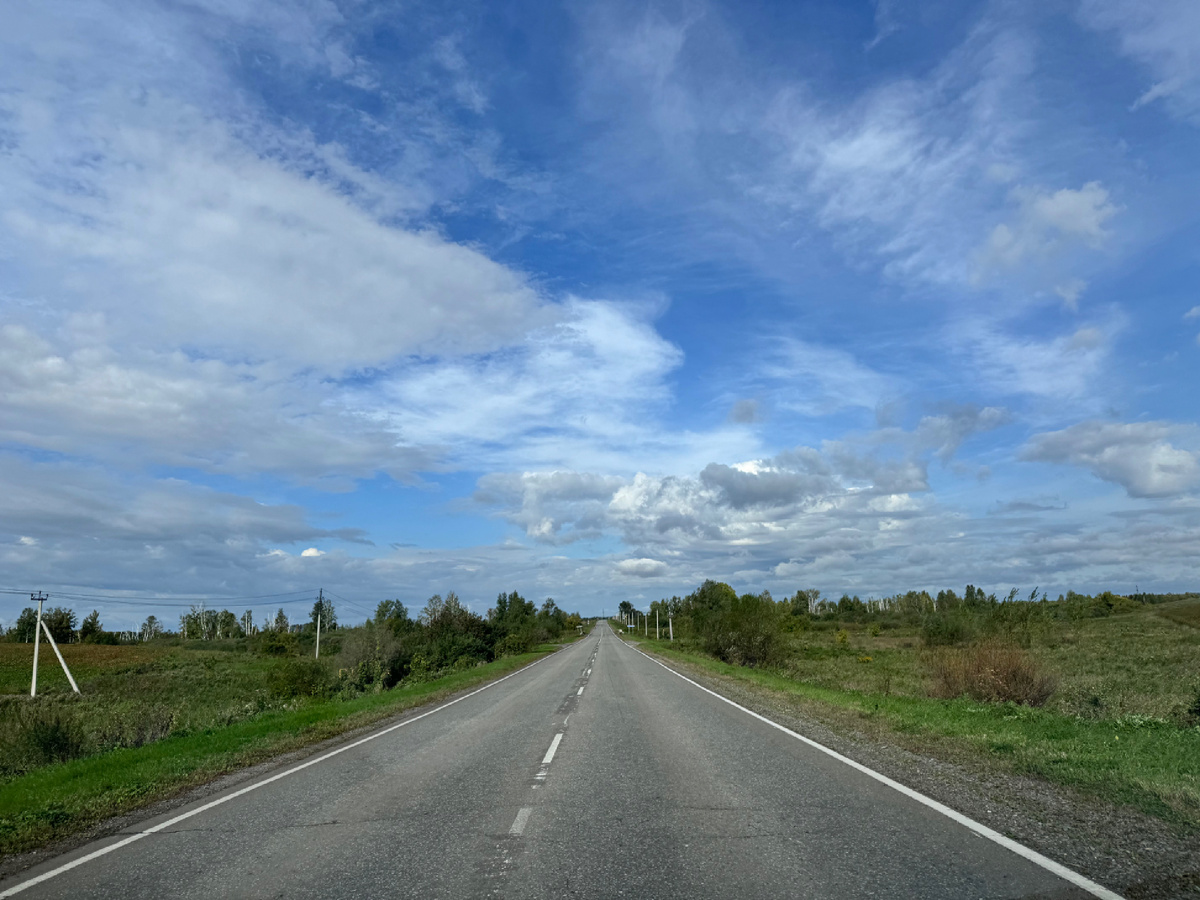 Повернул на дорогу в сторону Новотырышкино