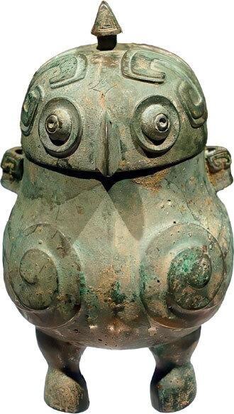 Ритуальный сосуд для вина династии Шан, эпоха Шан-Инь XIV век до н. э.