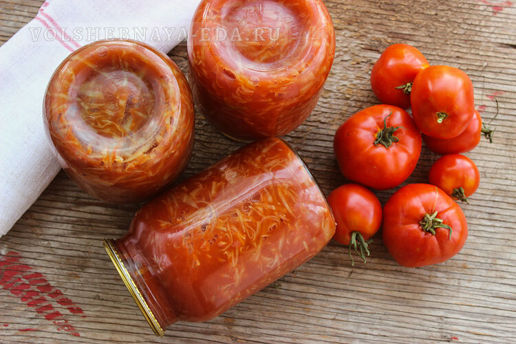 Капуста в томатном соке на зиму