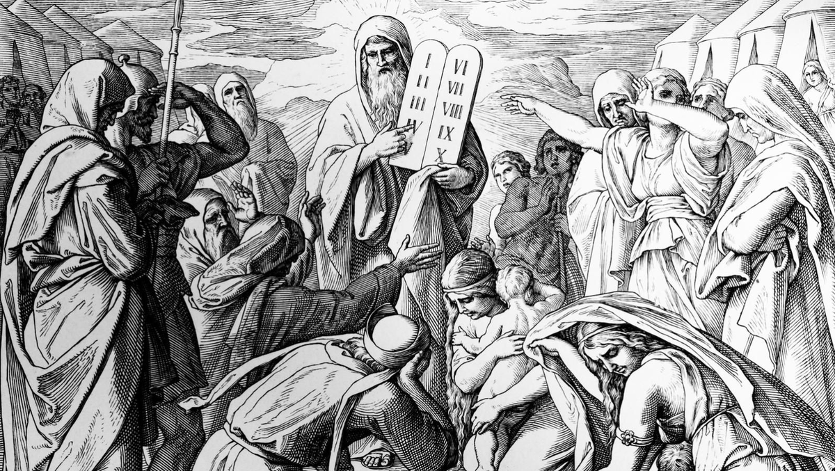 Моисей, гравюра Ю. Шнорра.