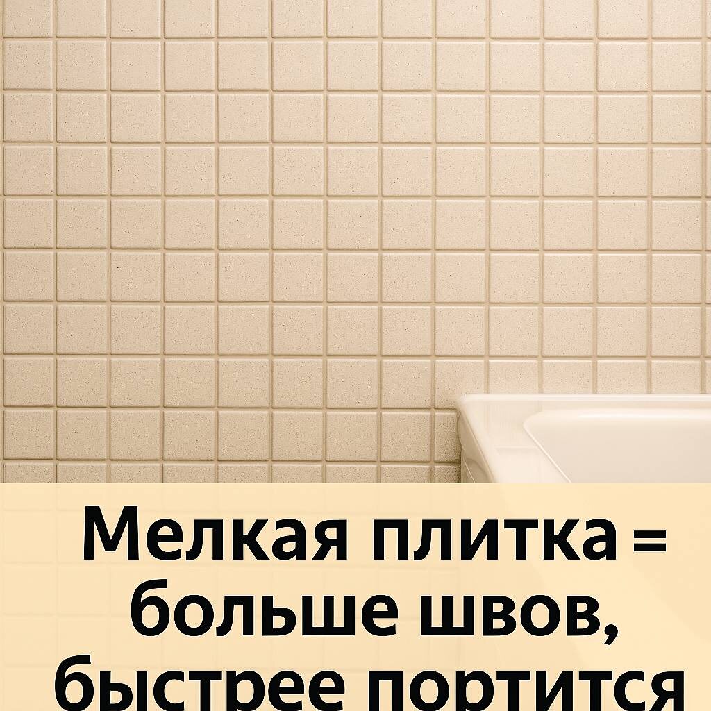 👉 Берите крупный формат, ухаживать проще.