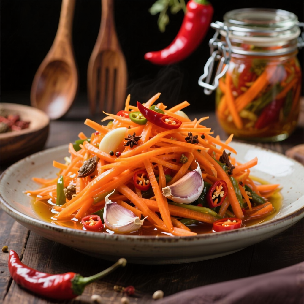 Забудьте о скучной моркови — это блюдо взорвёт ваши вкусовые рецепторы. Почему морковь по-корейски — не корейская? Какие специи обязательны? Почему её нельзя есть сразу? И как сделать так, чтобы она хрустела 2 недели?