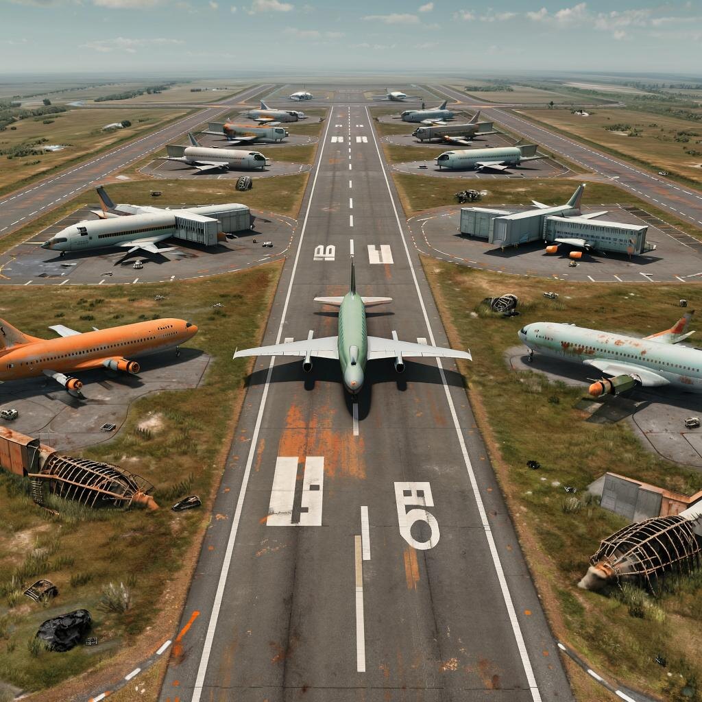 На аэродроме. 