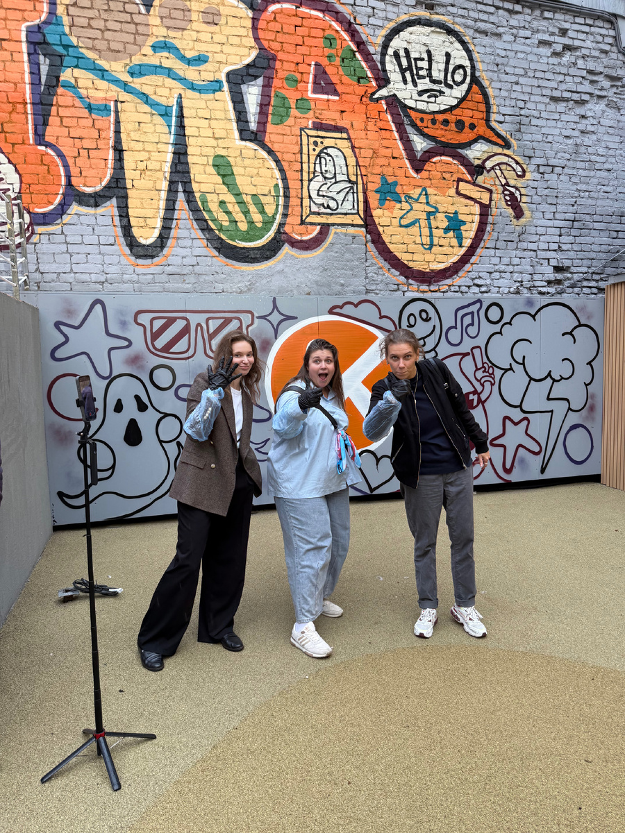 На открытии 