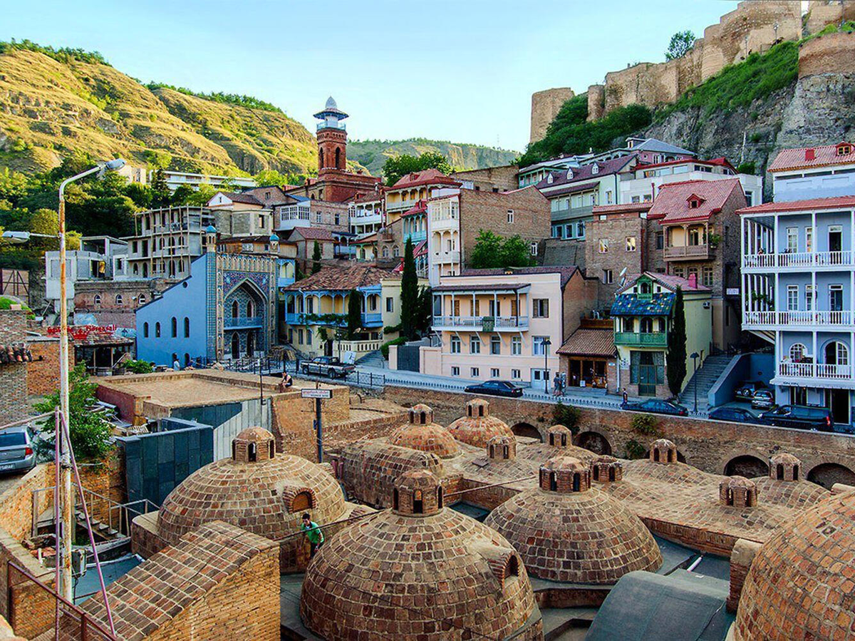 Фото серных бань Тбилиси