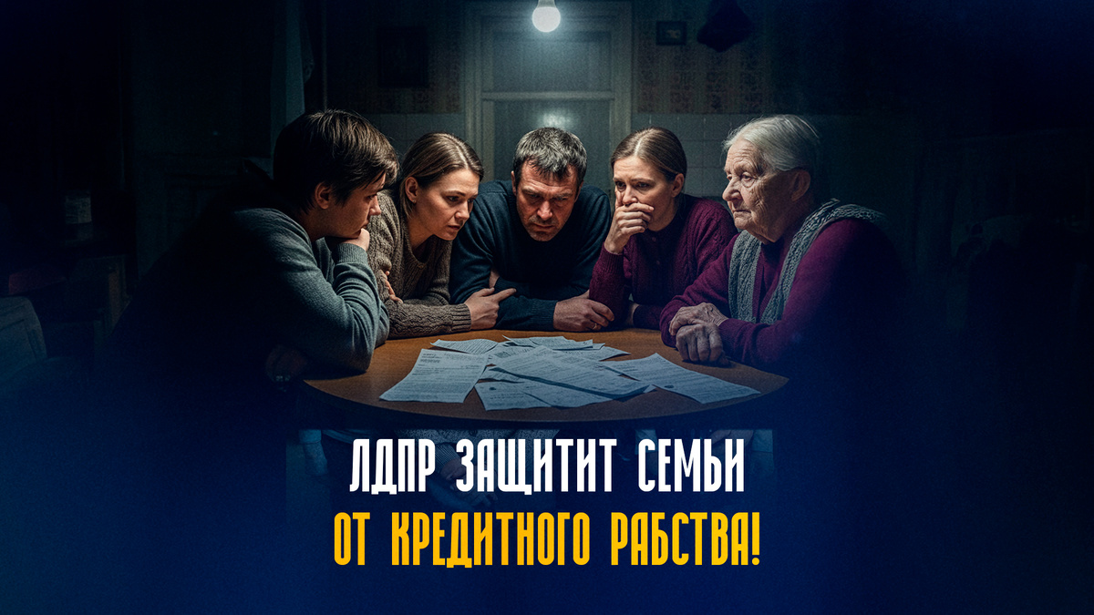 ЛДПР защитит семьи от кредитного рабства!