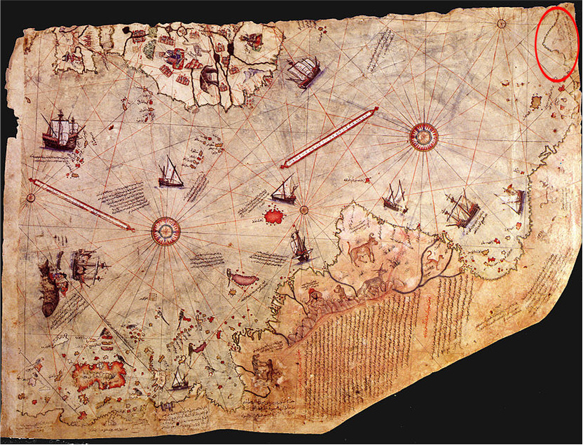 Самая большая загадка картографии. Контур береговой линии Антарктиды, который невозможно было знать в XVI веке. Кто был картографом?