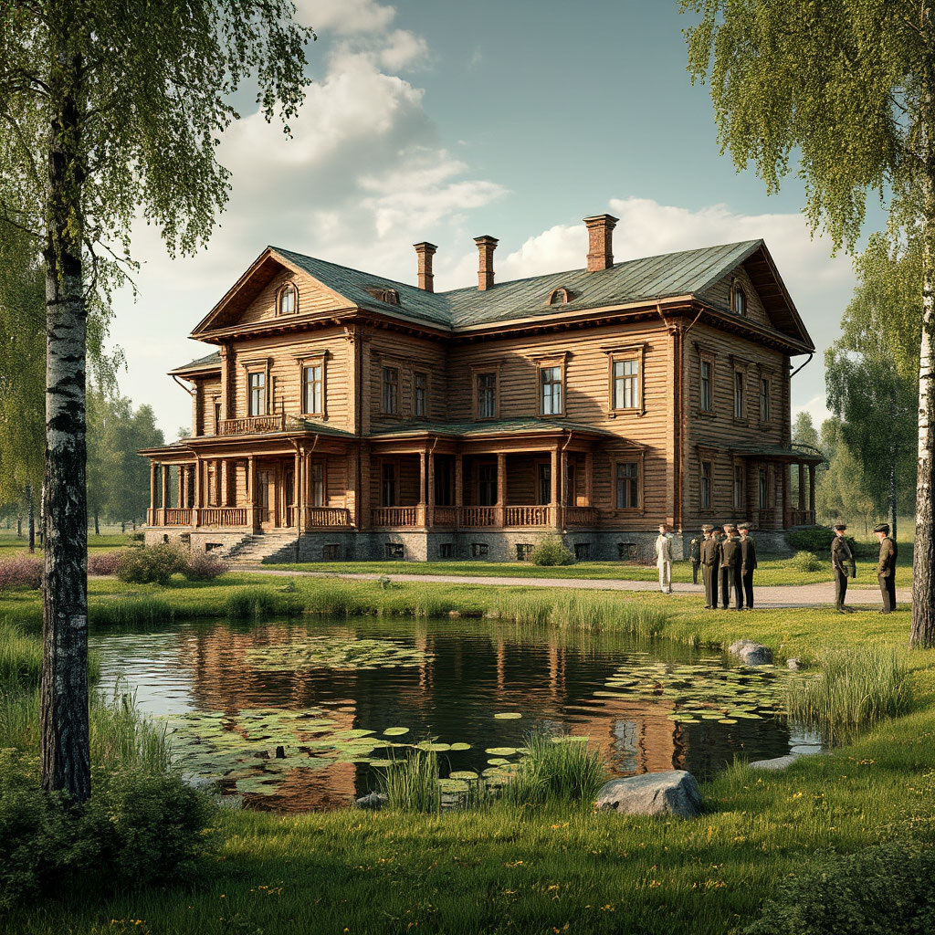 Загородная резиденция высокопоставленного советского чиновника 40-50-х годов