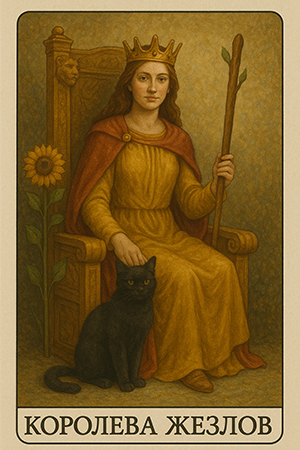 Карта Таро Королева Жезлов
