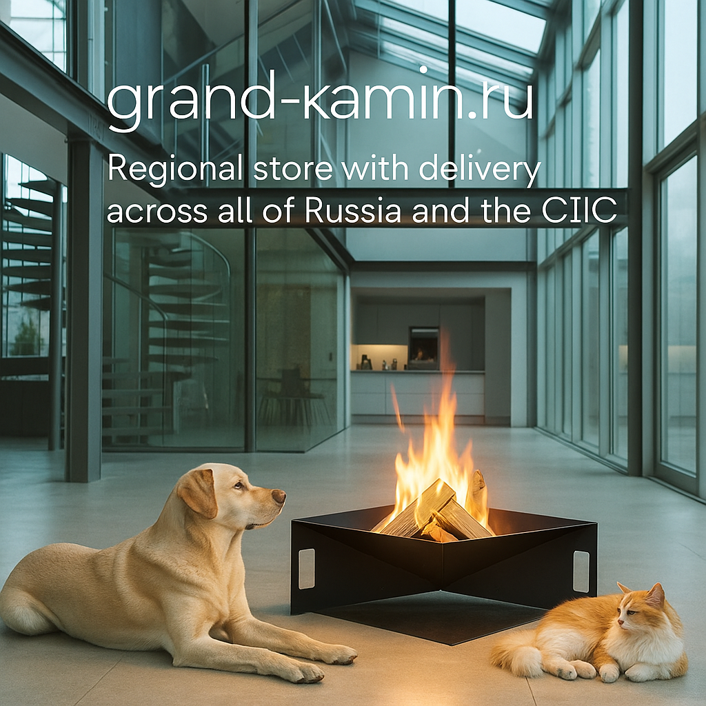    Очаг PYRAMID: создайте атмосферу тепла и уюта на свежем воздухе с уникальным пирамидальным дизайном Kamin