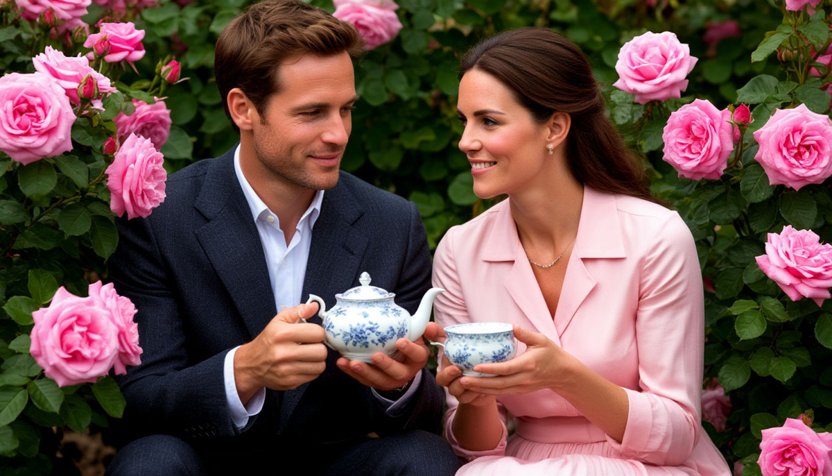 Фарфор и розы - символ 10-летия отношений