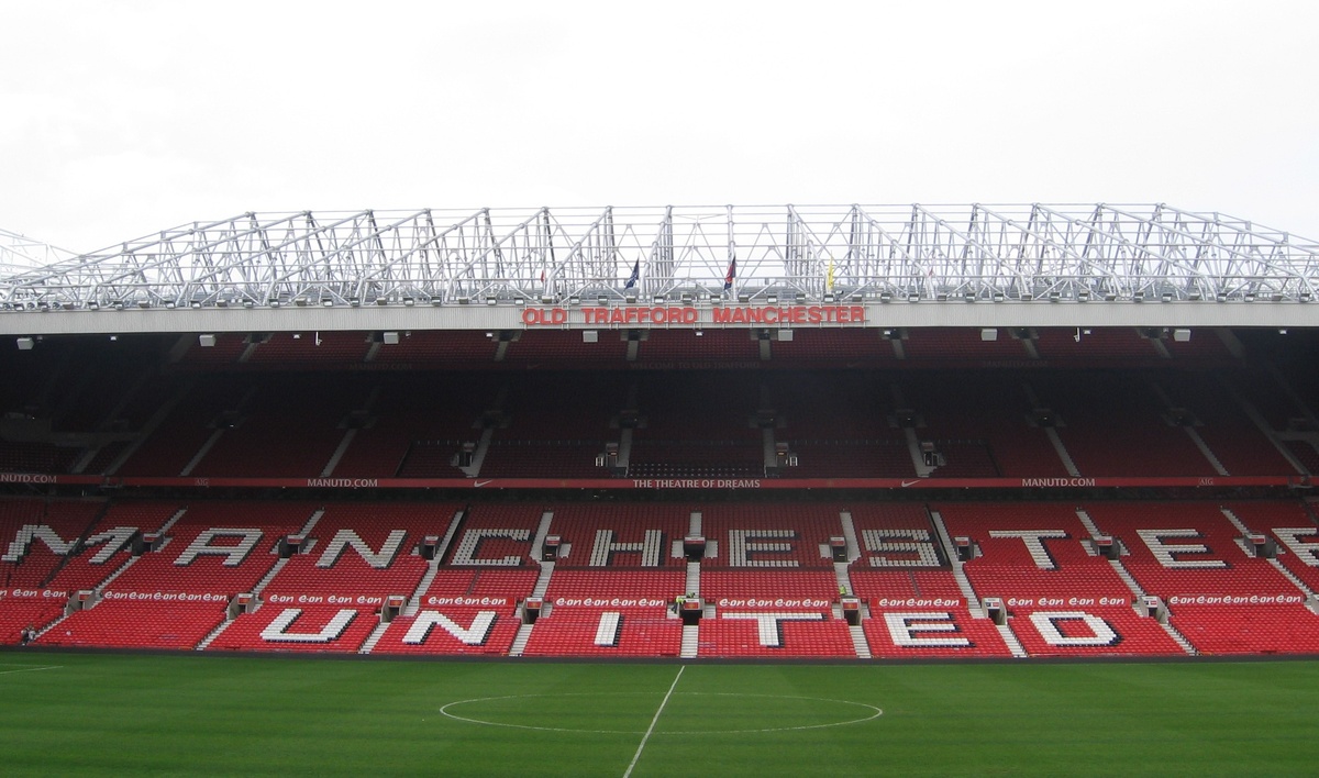 Трибуна стадиона Old Trafford