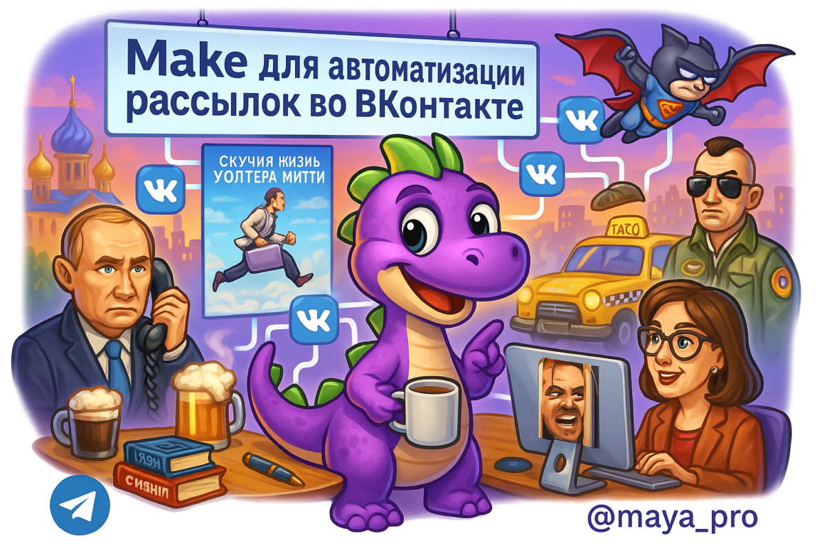    Как автоматизировать рассылки во ВКонтакте с Make.com и не сломать мозг за один вечер Артур Хорошев