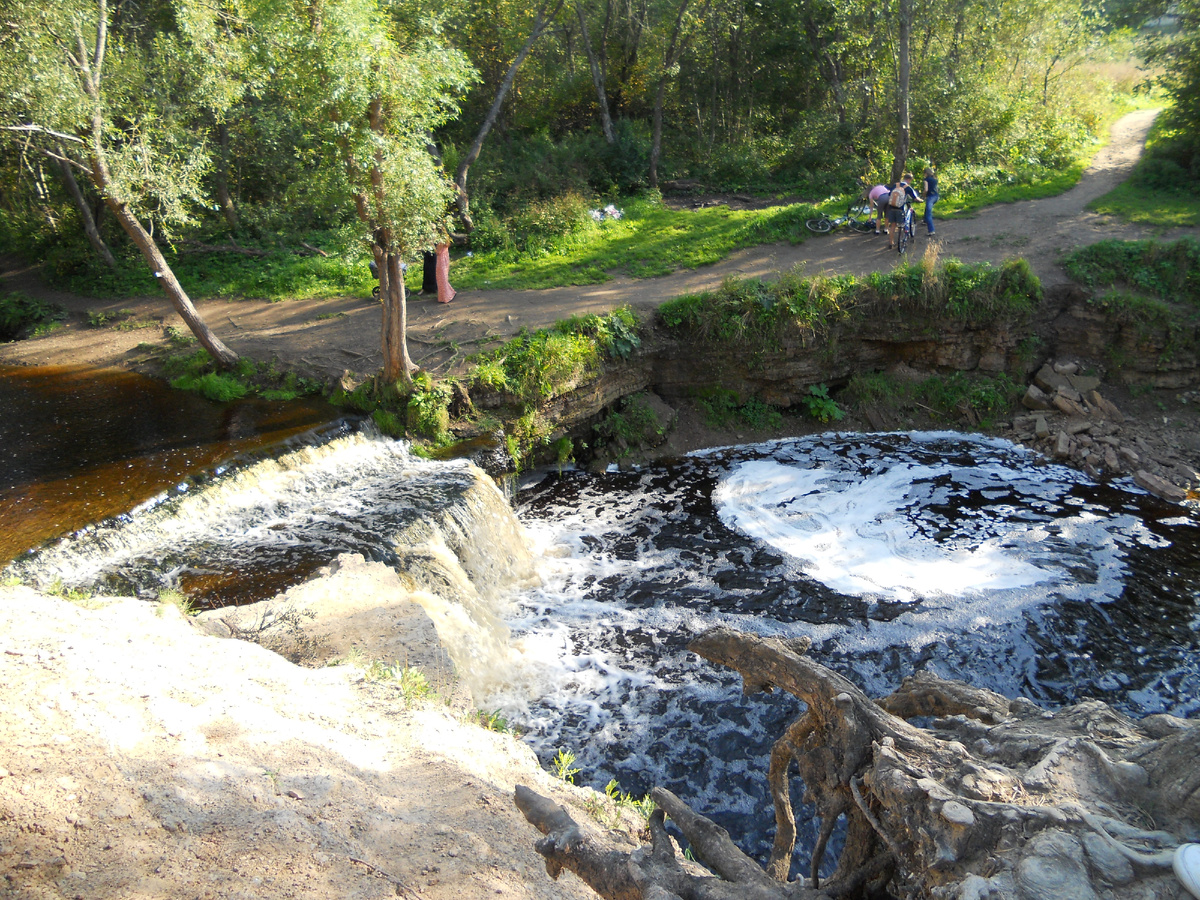 Вид на Саблинский водопад