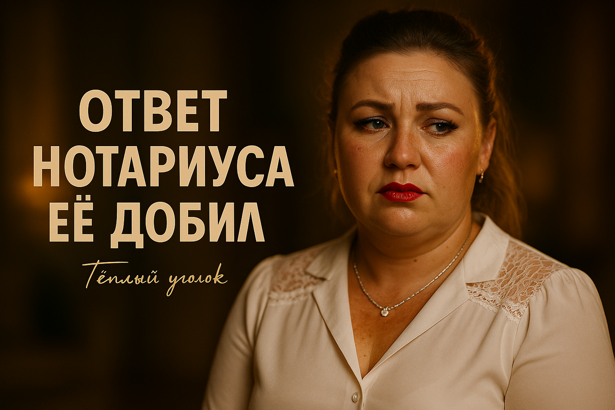 Золовка потребовала МОЮ квартиру под залог. Ответ нотариуса её ДОБИЛ