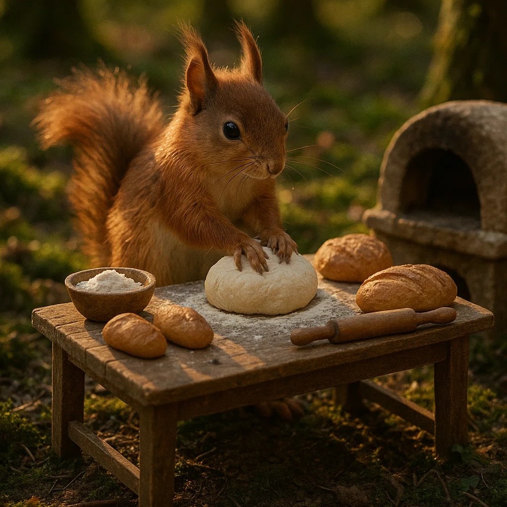 Фрау Кнуспер за своим любимым занятием