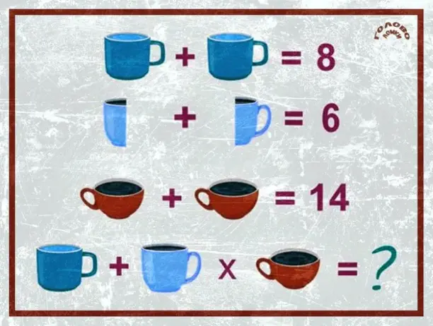 Чашки-головоломки: математическая загадка с кружками ☕