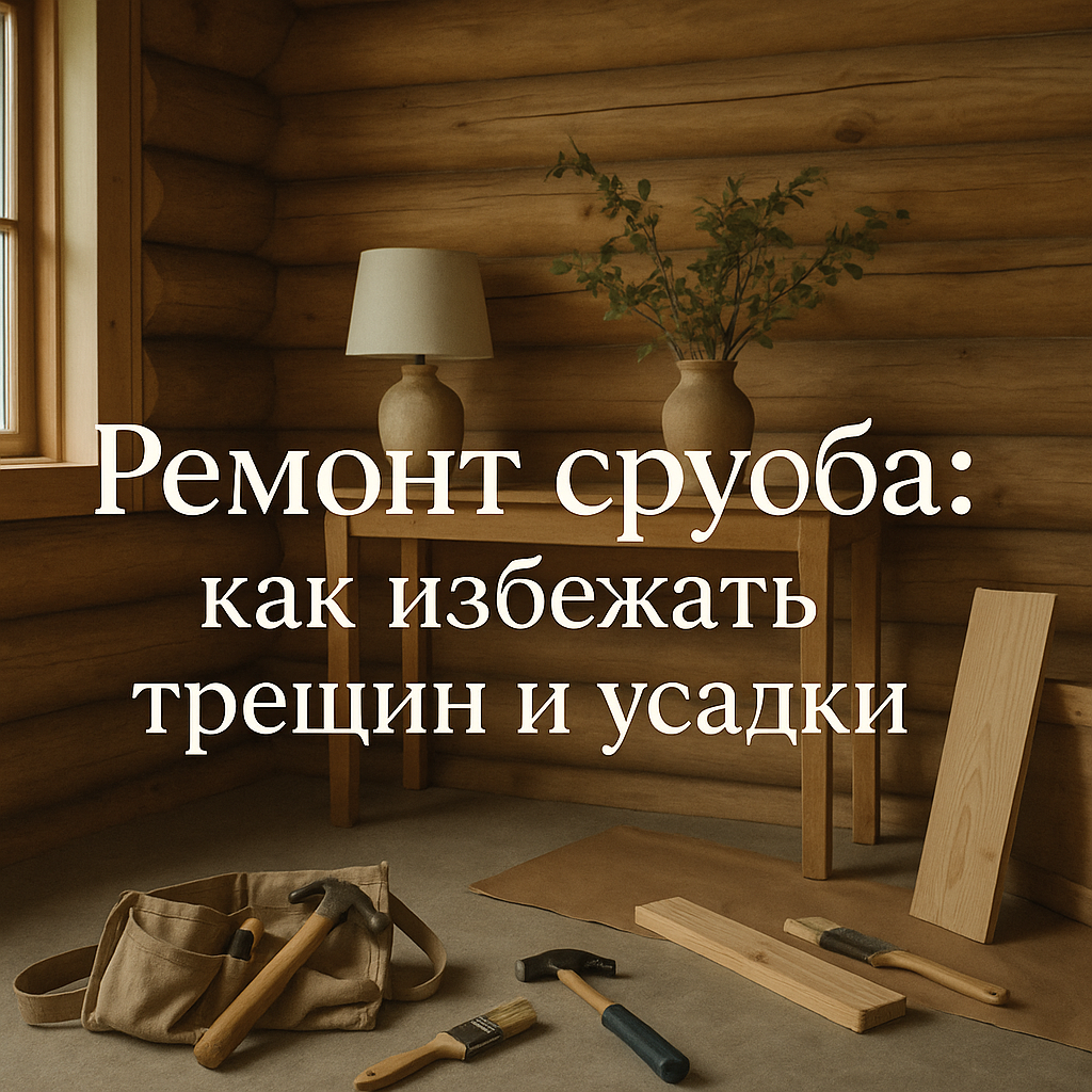    Как избежать трещин в деревянном доме в Подмосковье