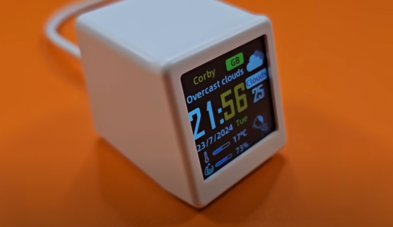 Настольные часы GEEKMAGIC Smalltv-Ultra с прогнозом погоды