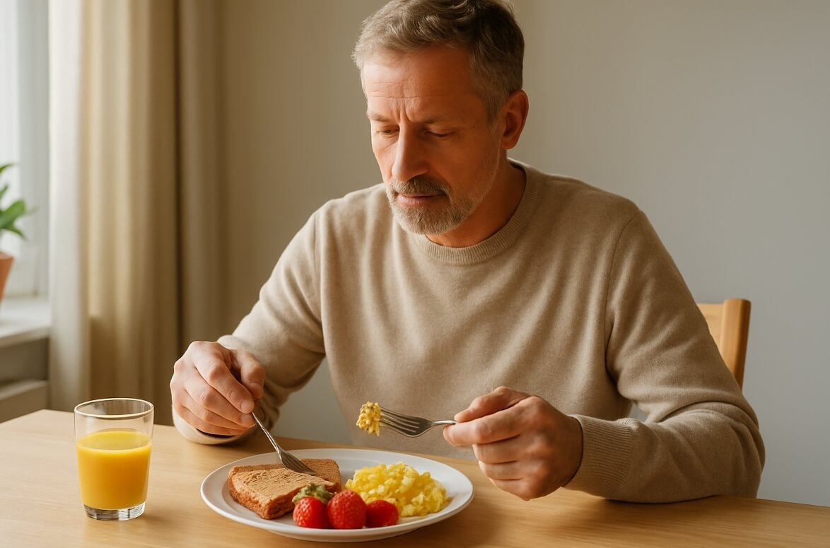    Люди, которые рано садятся завтракать, имеют больше шансов прожить долгую жизнь