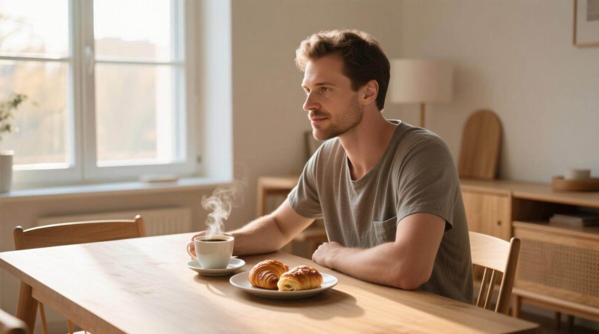    Как правило, рано садятся завтракать люди с хорошим здоровьем