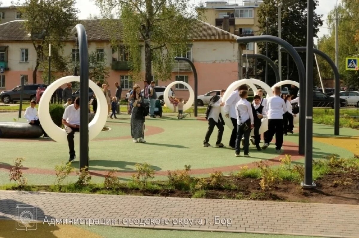    В Нижегородской области на Бору открыли новый сквер