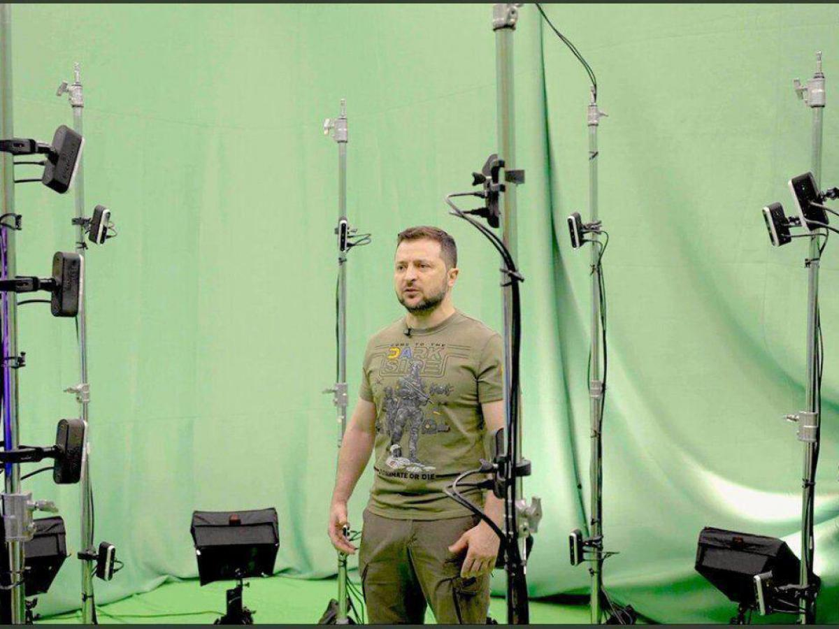 Съемки Зеленского в "центре Киева" в 2022 году