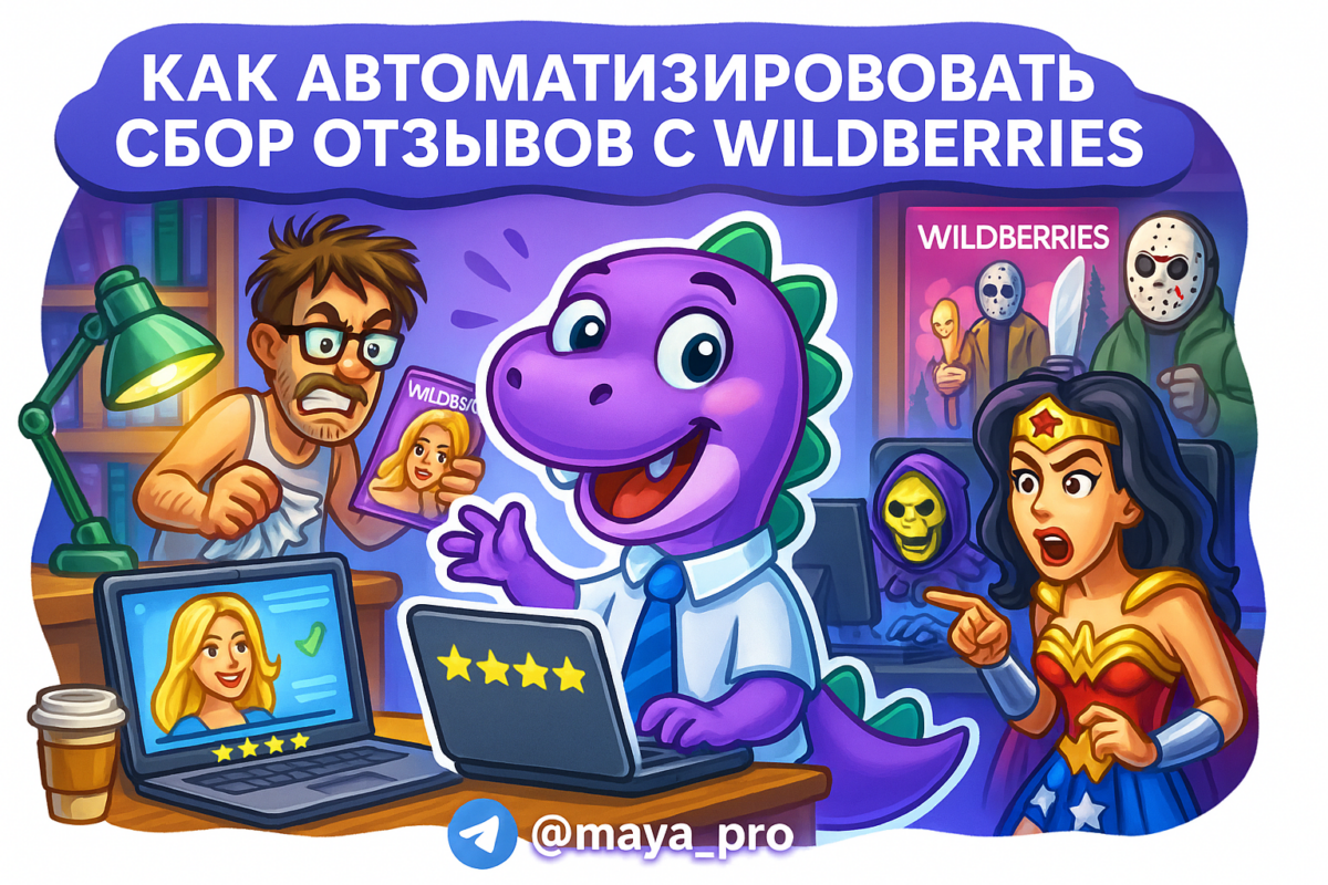    Как быстро автоматизировать сбор отзывов с Wildberries и не стать жертвой рутинной работы Артур Хорошев