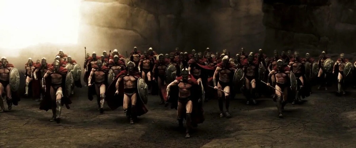 кадр из фильма «300 спартанцев»