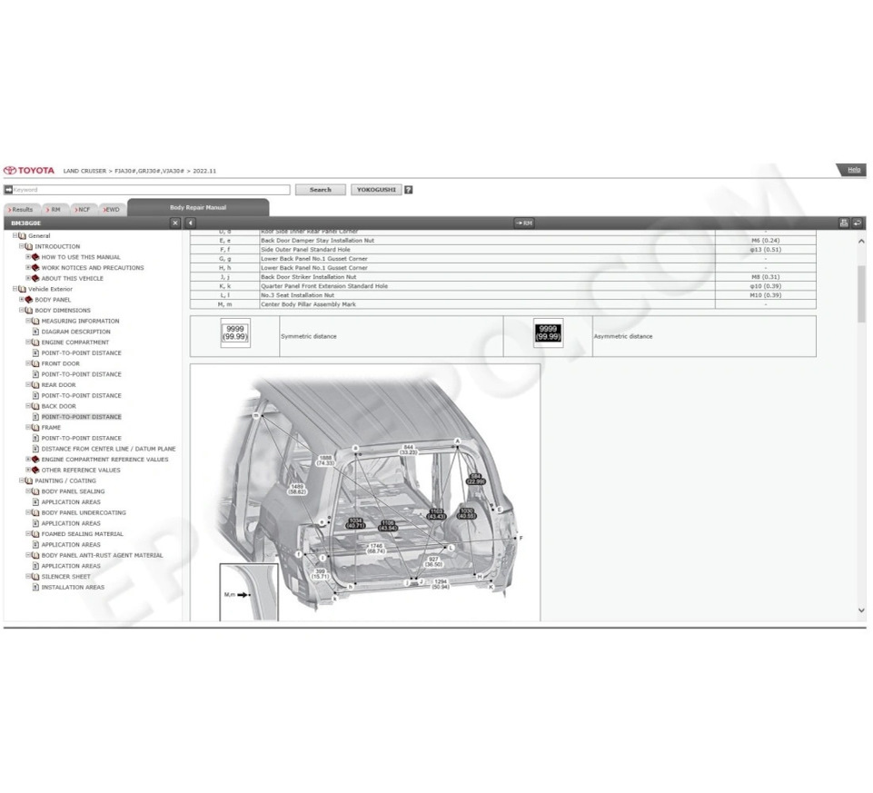 Руководство по ремонту Toyota Land Cruiser 300 Lexus LX500d