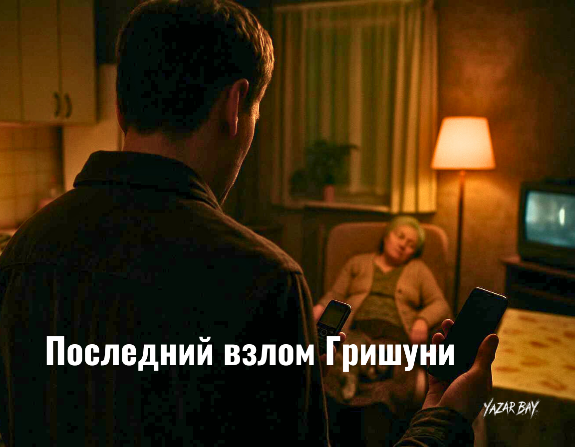 Герой стоит на пороге своей мирной кухни, держа в руках два телефона, символизирующих невозможный выбор между спокойной жизнью и великой миссией. ©Язар Бай