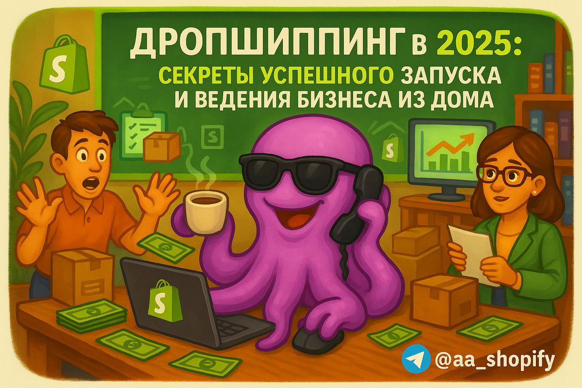    Дропшиппинг на Шопифай в 2025: секреты успешного запуска и ведения бизнеса из дома aa_ecom