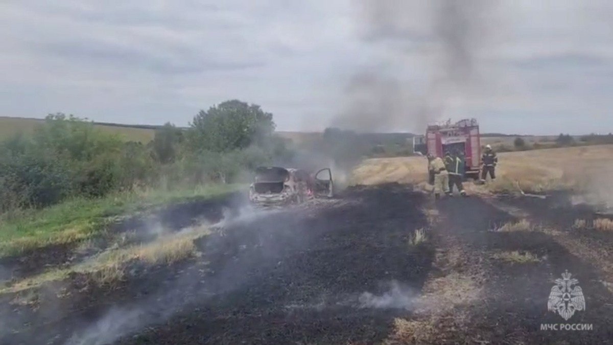    Автомобиль «Форд Фокус» загорелся в Курском районе