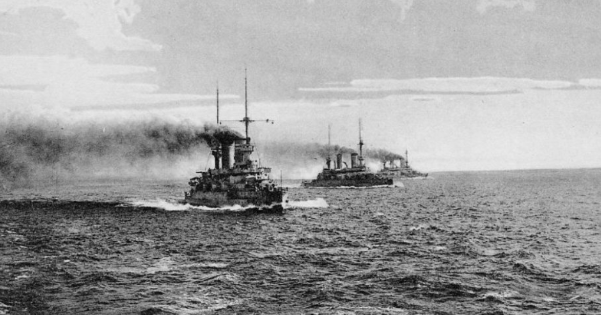 Немецкие броненосцы в море