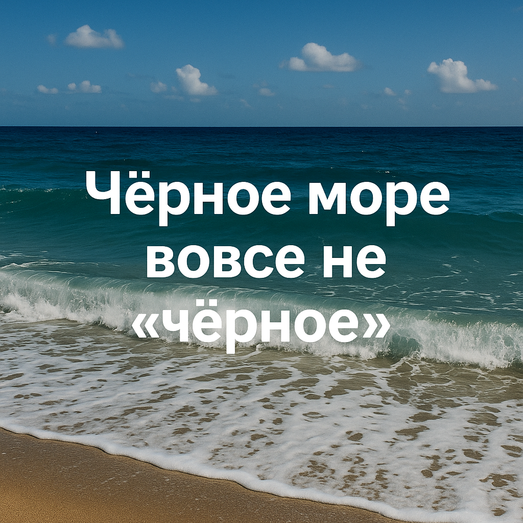 Чёрное море вовсе не «чёрное»