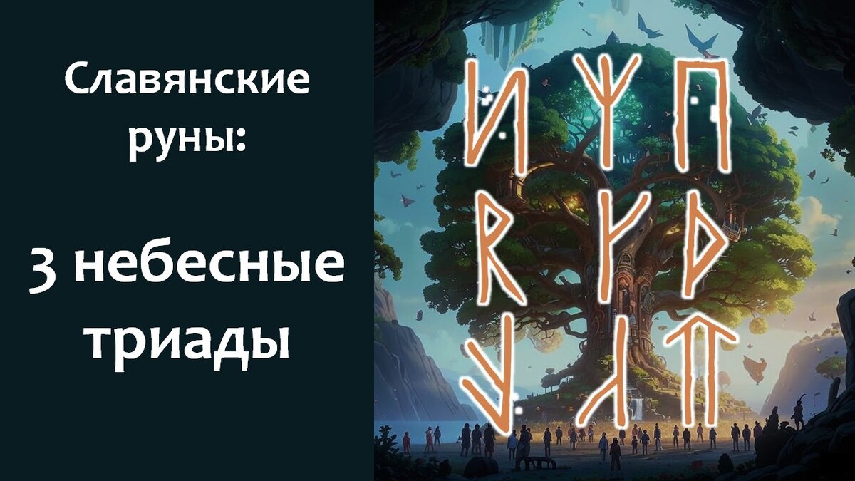 Славянские руны три верхние триады