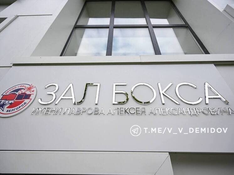     В школе № 39 Белгорода открыли зал бокса памяти кавалера ордена Мужества Алексея Лаврова, фото: t.me/v_v_demidov