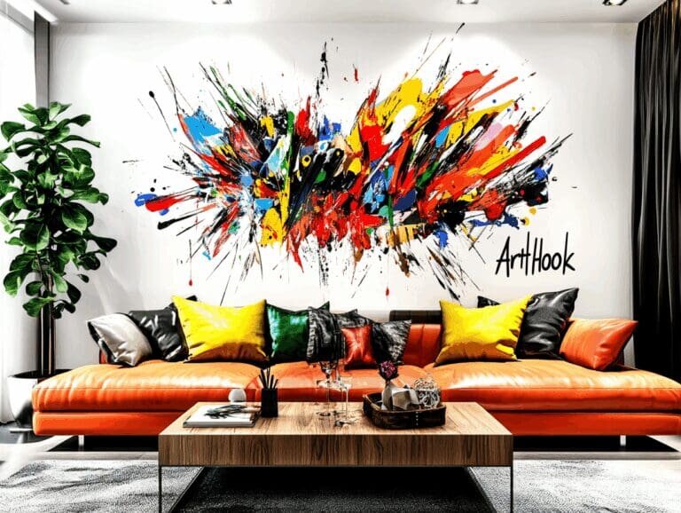   Абстрактные картины в интерьере гостиной: как создать уникальное пространство, полное эмоций и стиля Art-Hook.Ru
