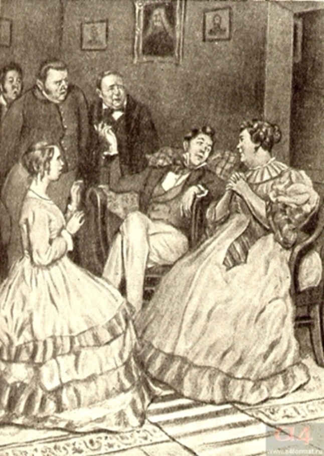 Когда же к вам приедет ревизор?
(Монолог Хлестакова. Художник А. Константиновский)
