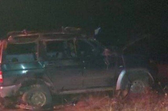    Автомобиль укатился в кювет. Фото: УМВД по Кировской области