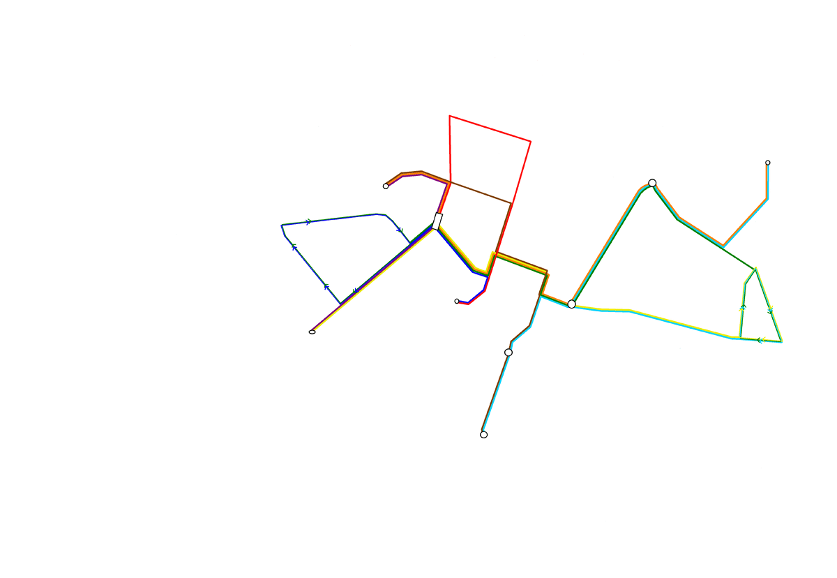 Схема троллейбусных маршрутов с 05.09.1988 по 10.10.1988.