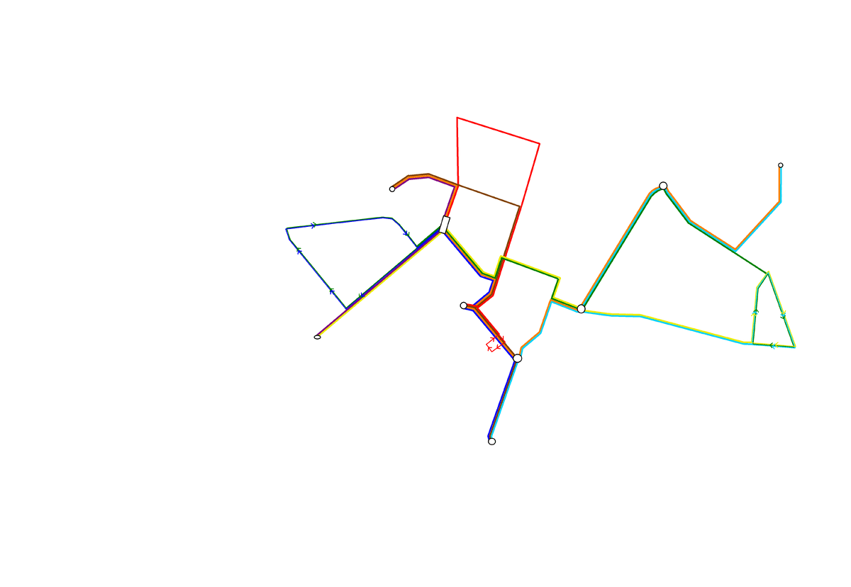 Схема троллейбусных маршрутов с 11.10.1988.