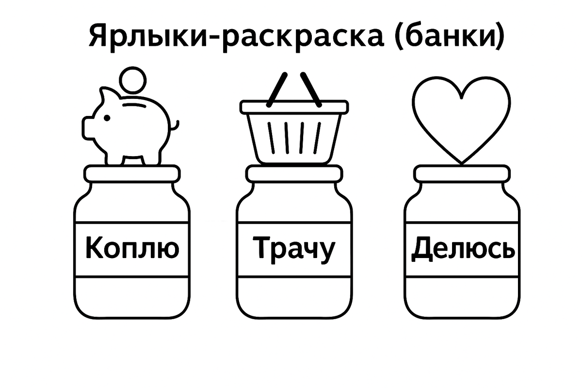 Ярлыки-раскраска ✂