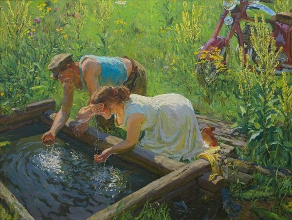 А. Пластов "Полдень", 1961